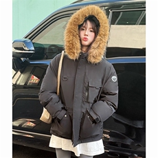 工装派克棉服女2025新款韩版大毛领加厚三防冬外套棉衣MF348-P108，男装棉衣，星座412-3