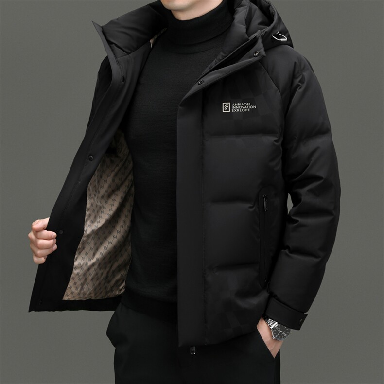 DF23925钱塘2020-2商务休闲百搭冬季厚款连帽中年男士羽绒服P285,男装羽绒服,钱塘207-2