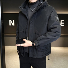 标50绒工装羽绒服男冬季2025新款冲锋衣外套A313-58020-P205，男装夹克，电商A313