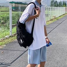 2023夏季polo衫短袖套装ins潮流百搭jk制服运动一套衣服T634-P45，男装T恤，星座512-2