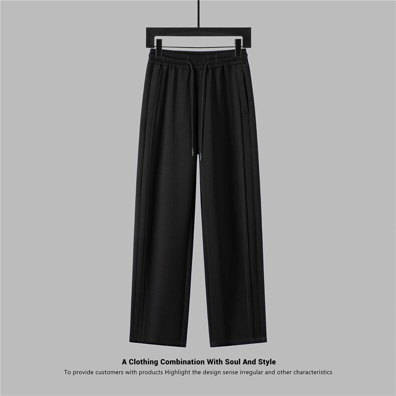 垂感休闲弯刀裤男宽松百搭卫裤运动长裤A329-K815-P68,男装休闲裤,电商A329