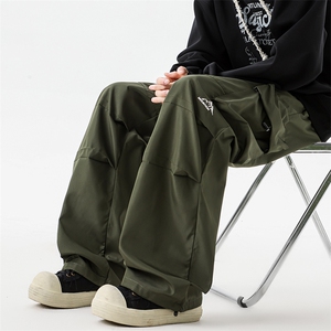 8XL-M美式机能加绒加厚冲锋裤男冬季宽松大码刺绣工装裤KZ020P50图片