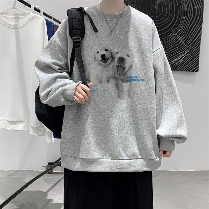 圆领卫衣男超大码胖子肥佬大号长袖t恤S6455-P28,男装卫衣,电商A040