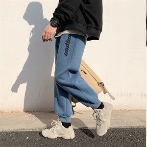 @冬季新品 加绒 束脚卫裤筒 运动休闲裤男  C22/P50 限69图片