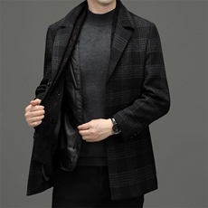 BWA238钱塘2020-2中年男士商务休闲时尚冬季厚款毛呢西服P325，男装西服，钱塘207-2