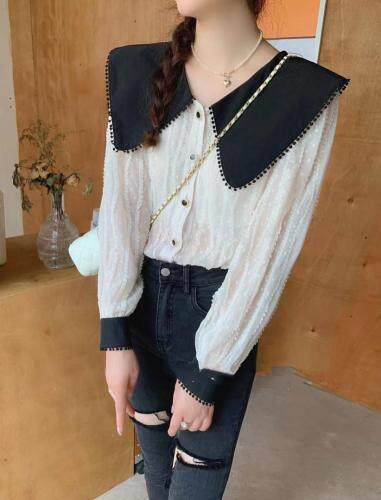 大翻领淑女风衬衣，其它，DD+(4F)