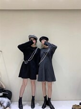 针织连衣裙，女装连衣裙，时尚秀衣阁