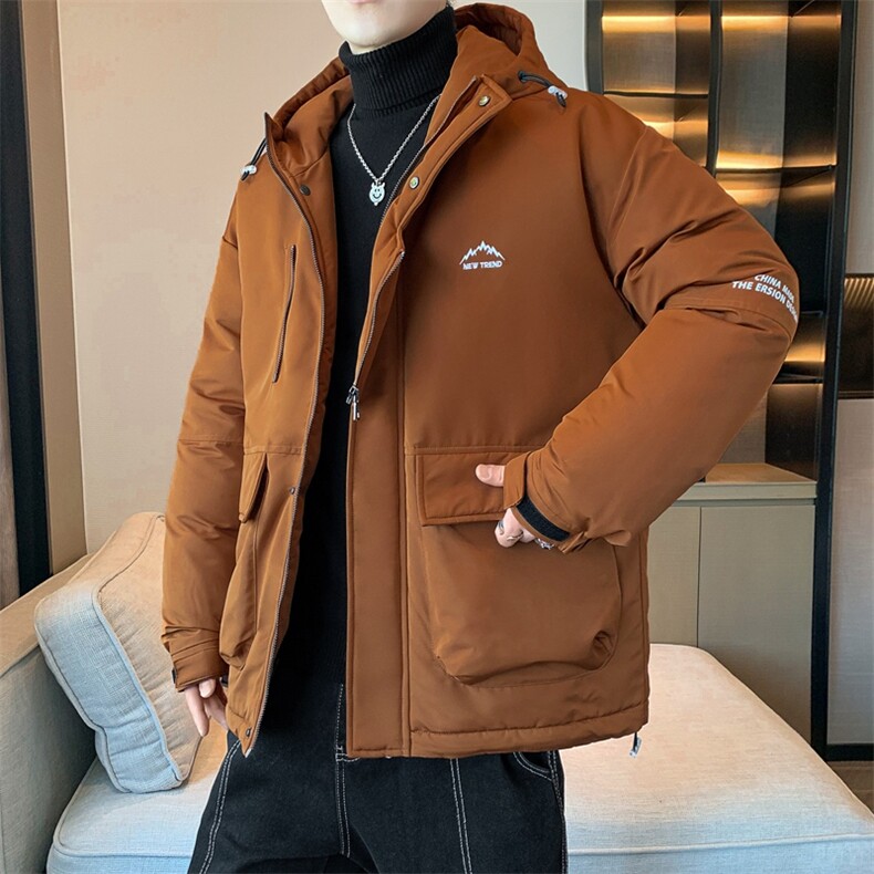 冲锋衣羽绒棉服男冬季宽松大码加厚棉衣ins潮流外套M0783-P120图片
