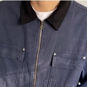 男士秋季潮牌宽松大码休闲上衣工装衬衣男外套AJK687图片