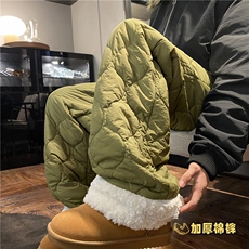 INS潮流亮色情侣百搭宽松休闲加厚保暖棉裤B315-K877-p65控88，男装棉裤，电商B315
