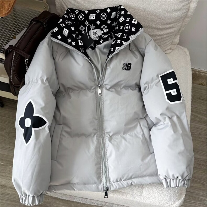 棉服男款冬季美式立领轻薄oversize棉服加厚棉衣外套短款面包服,男装棉衣,星座1210-1