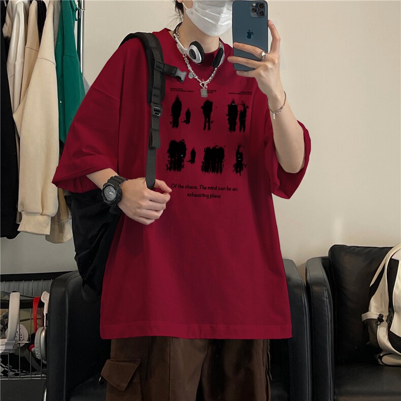 得物直播品质220克纯棉精梳美式印花T恤短袖dcm286-特批20控38,男装T恤,星座605(原A050)