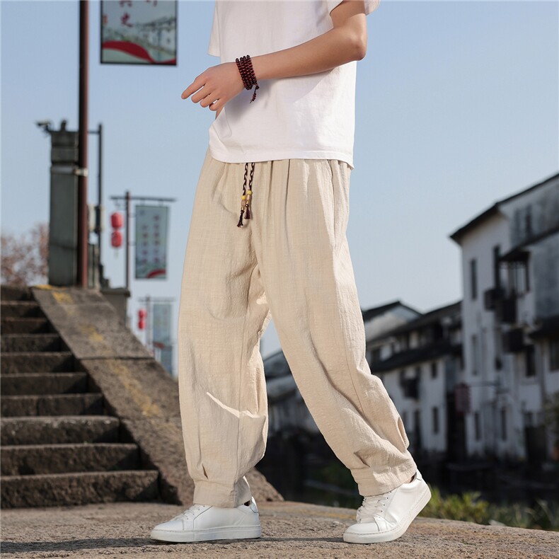 2026夏季新款宽松大码纯色休闲风男装休闲裤K2608,男装休闲裤,电商A008