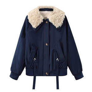 【冬季女装新款】加绒加厚休闲派克服P-145图片