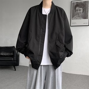 M-8XL春季棒球服外套男大码立领飞行员夹克潮牌休闲衣服JK001P65