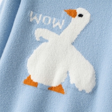 2025时尚百搭通勤简约休闲大鹅款儿童羊毛衫，童装儿童羊毛衫，宏杨羊绒