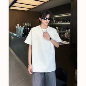 美式高街cleanfit解构冰感曼巴棉压线短袖T恤货号TX25176P35图片