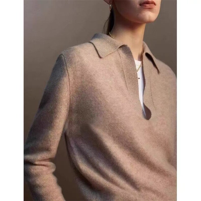 2025年秋季针织常规套头长袖单件时尚百搭，女装针织衫/毛衣，半城羊绒