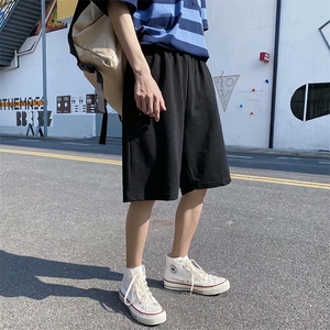 夏季百搭纯色短裤男韩版潮流宽松学生情侣运动休闲五分裤D300-P26图片