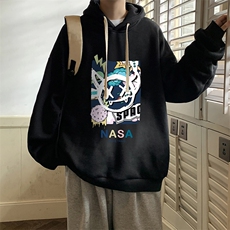纯棉连帽卫衣男大码运动帽衫宽松薄WY2275-P35，男装卫衣，电商A040
