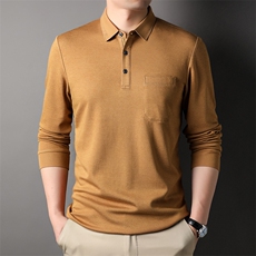 AG88156钱塘2020-3春季新款中年男士时尚休闲长袖T桖高品质P63，男装T恤，钱塘207-3