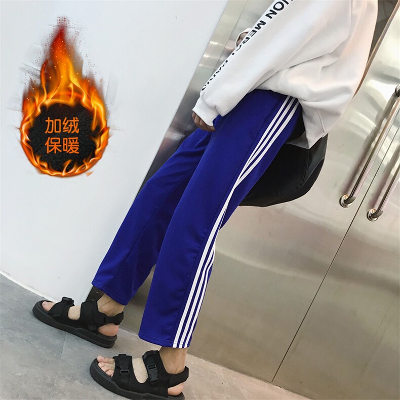 加绒加厚卫裤经典阔腿裤休闲裤男607绒/P40常规35,男装休闲裤,星座1506-1