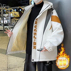 加绒加厚夹克男时尚潮流加厚棉衣男外套MY1685-P73，男装夹克，星座310B-3