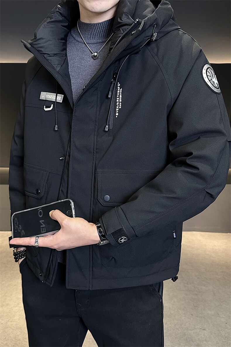 标50白鸭绒工装加厚外套2025新款男装羽绒服C317-Y6803-P215,男装羽绒服,电商C317