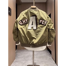 美式刺绣飞行服夹克外套男痞帅宽松时尚情侣棒球服JK07648-P65，男装夹克，星座308B-2