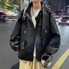 F230-P782024春季新款潮流宽松简约外套百搭休闲立领夹克男现，男装夹克，星座512-6