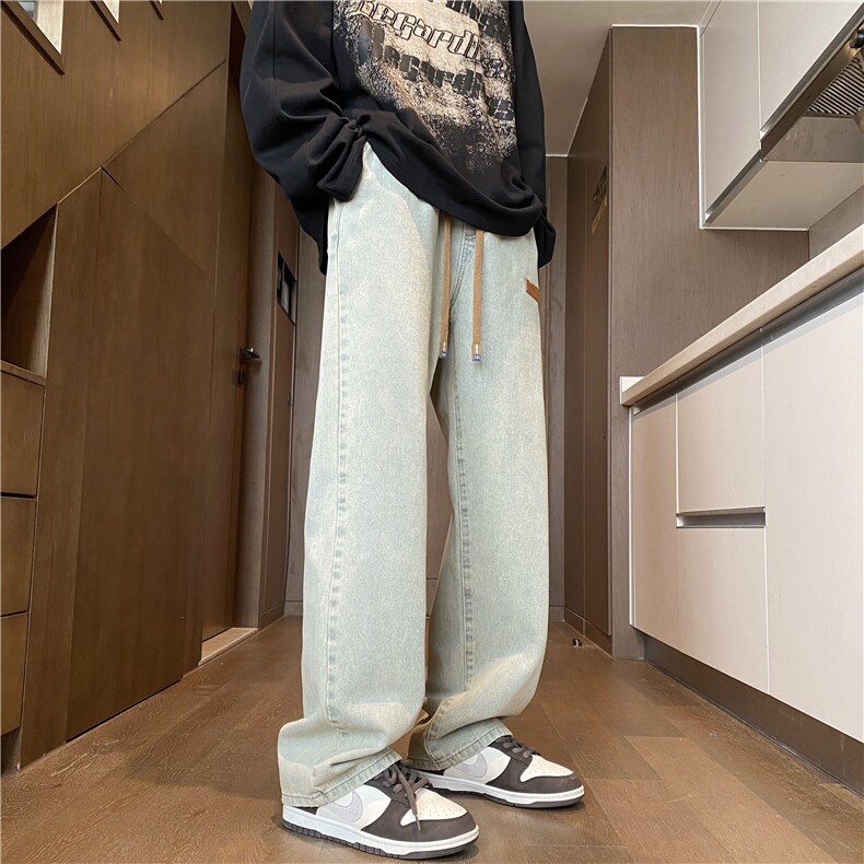 抖音品质休闲牛仔裤男贴标牛仔裤vibe高街裤子B315-K5550-P45控58,男装牛仔裤,电商B315