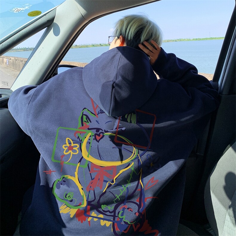 直播460克超厚潮牌重磅纯色连帽卫衣力推男XZ517A-2-WY8841-P68,男装卫衣,星座517A-2