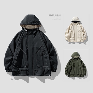 得物二开 外套户外休闲2025年新款连帽夹克情侣登山服JK1203-P75图片