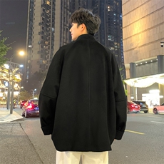 加棉加厚毛呢大衣短款风衣外套504-F23-P85控128(加棉P95控138)，男装毛呢大衣，星座504