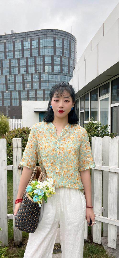 纯苎小衫裤子 时尚风巜川哲4028 风淑女风休闲风，其它，川哲