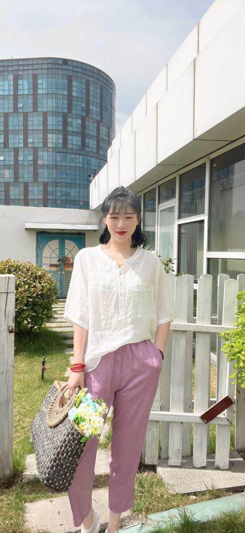 纯苎连衣裙小衫裤子裙子衬衣 时尚风 风淑女风休闲风，女装连衣裙，川哲