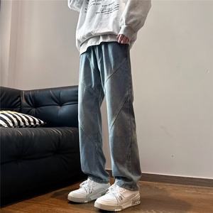 美式牛仔裤男款秋季长裤潮 KM756 P48图片