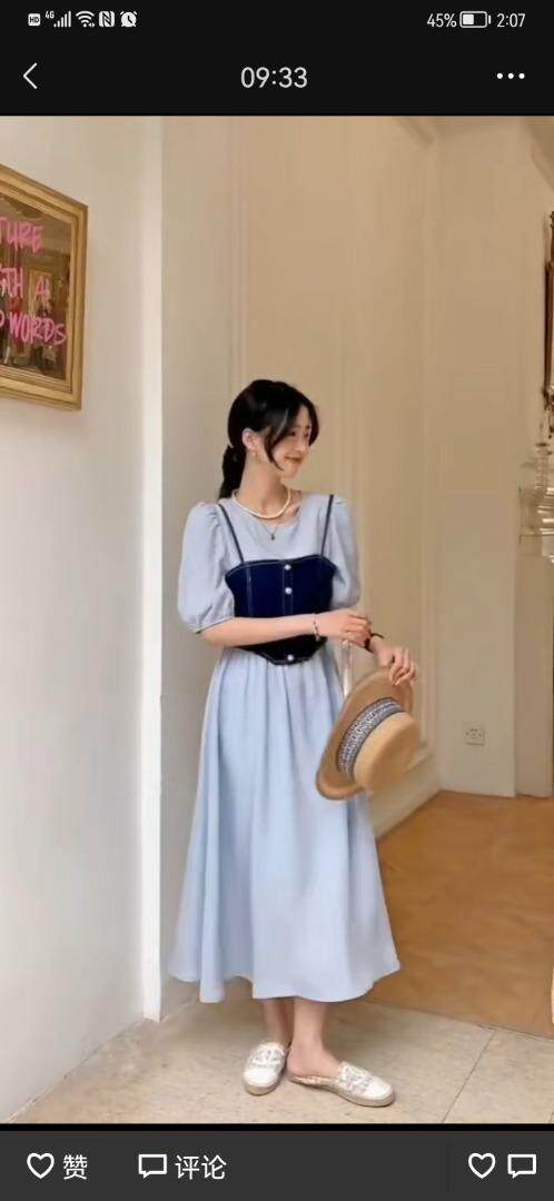 夏装二件套连衣裙，女装连衣裙，时尚秀衣阁