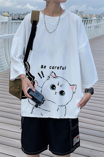 Q11116-P30春夏季七分袖t恤男大码五分袖男短袖中袖，男装T恤，电商A040
