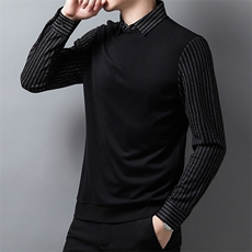 C2309钱塘2020-2刺骨拉毛数据好男士假两件衬衫厚款P59，男装衬衫，钱塘207-2