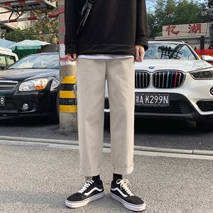 新款男士休闲宽松加绒加厚保暖休闲裤运动裤K233-P22图片