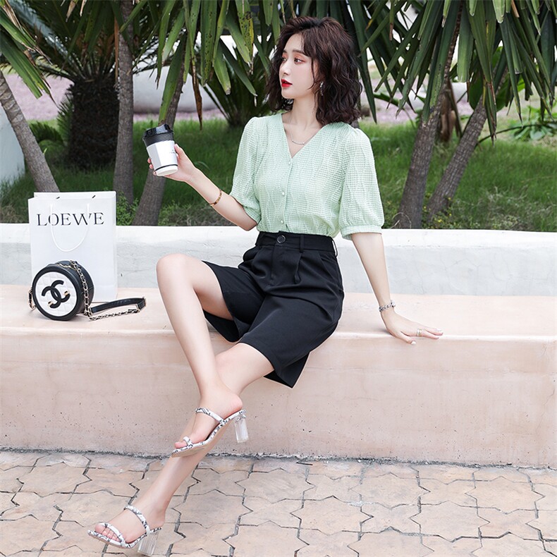 简约时尚潮流套装/套裙短袖2021年夏季宽松休闲气质,女装套装/套裙,奕薇雅