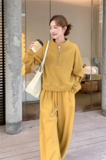 2025冬季新品现货主推加绒加厚卫衣套装2C087-C288-P195-K279，女装卫衣/绒衫，2C087