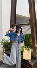 现货春夏季新款牛仔三件套，其它，二分之一