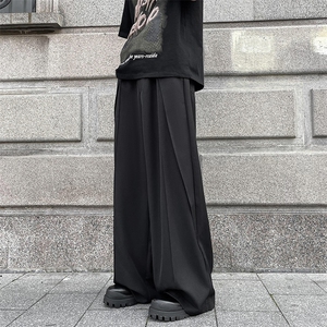 2024夏季潮牌小众设计感长裤新款垂感休闲西装裤男 现货K7938-P42图片