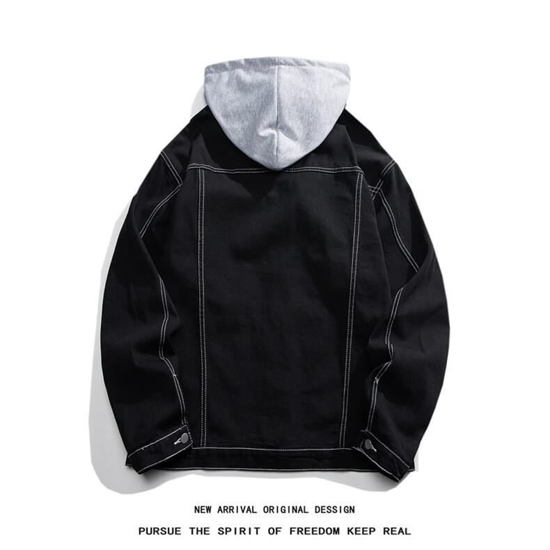 JK3001-p85M-5X白底ins牛仔夹克绣花破洞大码男日系CITYBOY,男装夹克,星座103A