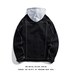 JK3001-p85M-5X白底ins牛仔夹克绣花破洞大码男日系CITYBOY，男装夹克，星座103A