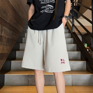 ！2025夏季新款男士速干短裤学生刺绣五分裤中裤DK265特P25