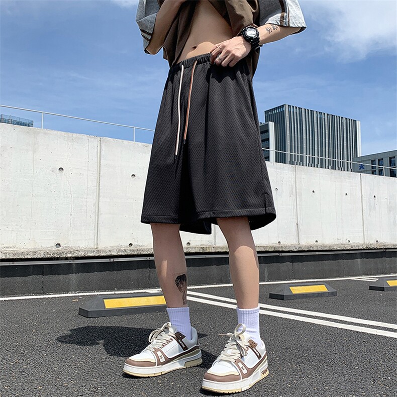 8XL-M特大码短裤男宽松运动裤夏季休闲裤户外冰丝五分裤DK1530P25,男装休闲裤,电商D206-1