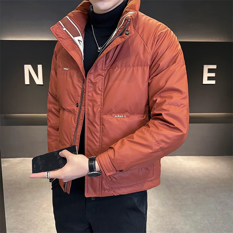 店主风时尚立领短款羽绒服男冬季保暖外套B328-2262-P165，男装羽绒服，电商B328